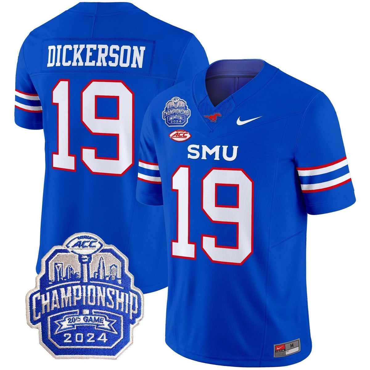 SMU 2024 ACC Championship Patch Vapor Limited Jersey
