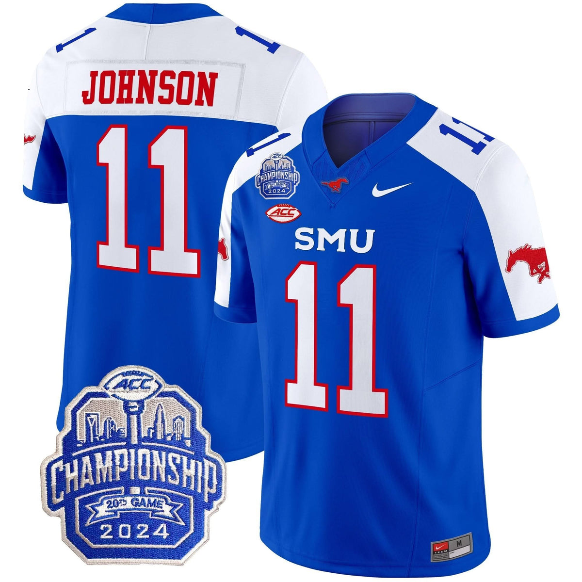 SMU 2024 ACC Championship Patch Vapor Limited Jersey