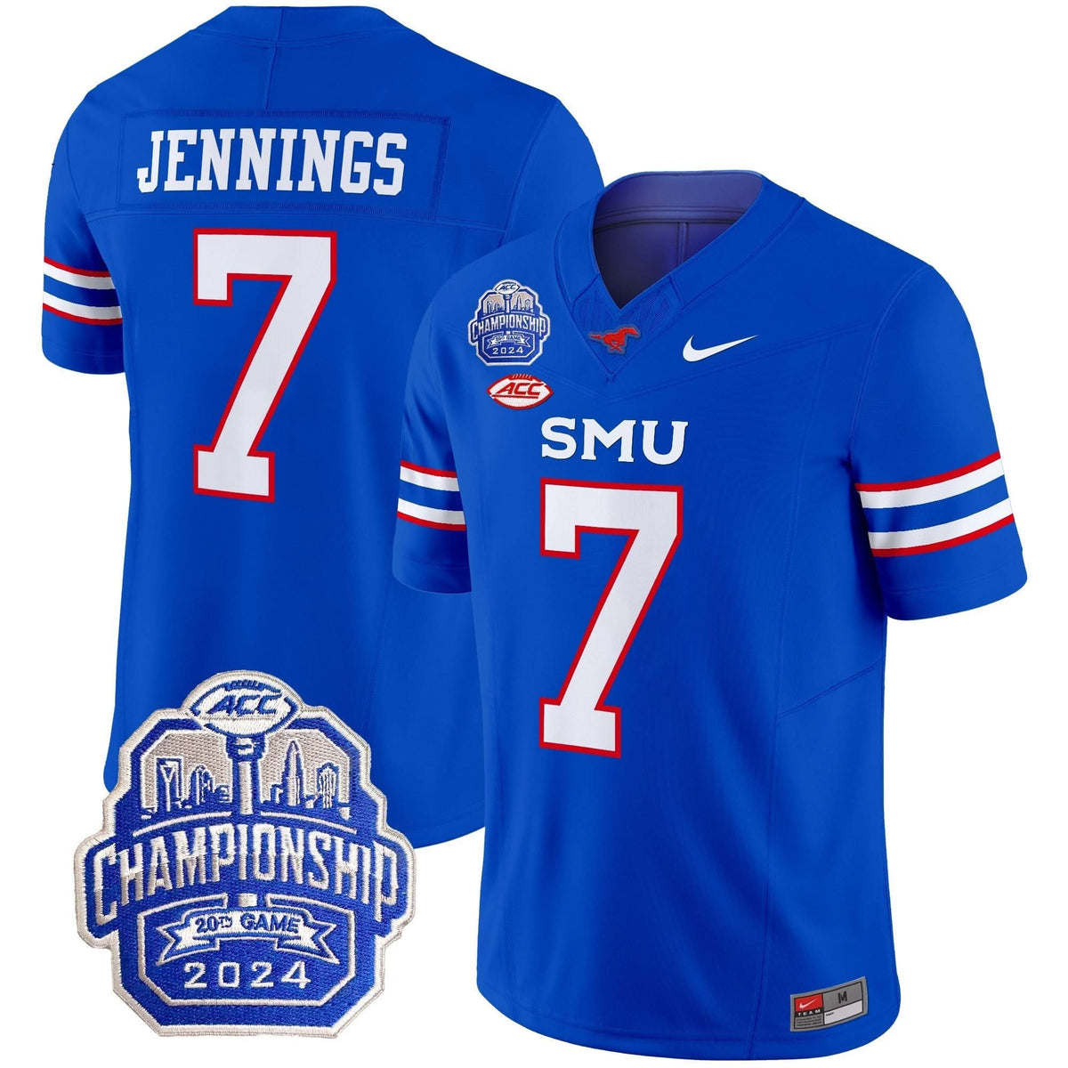 SMU 2024 ACC Championship Patch Vapor Limited Jersey