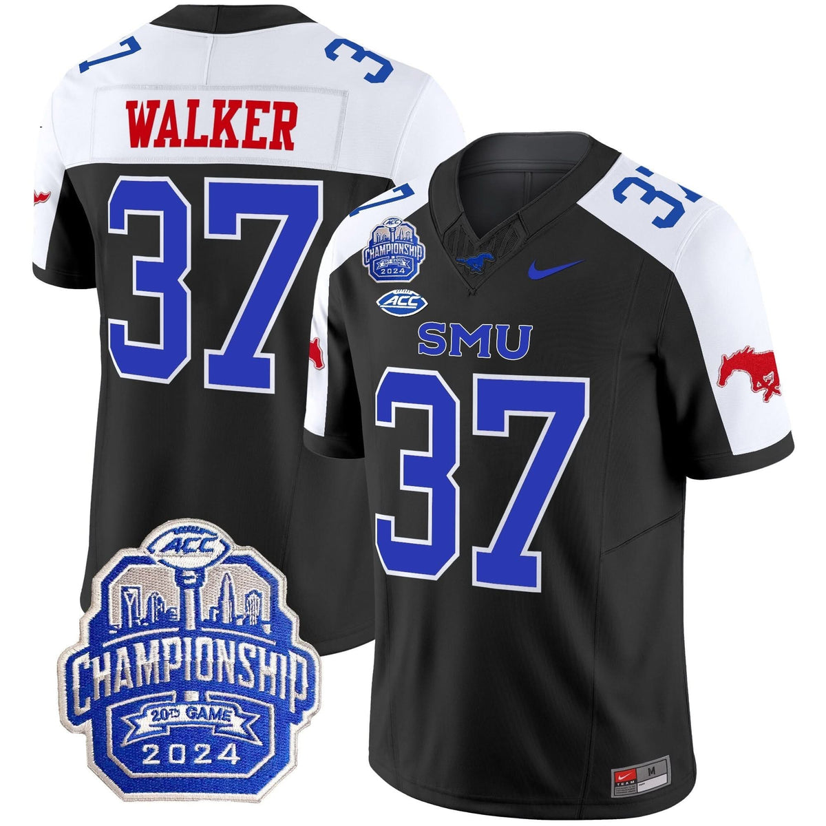 SMU 2024 ACC Championship Patch Vapor Limited Jersey