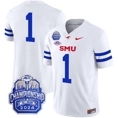 SMU 2024 ACC Championship Patch Vapor Limited Jersey