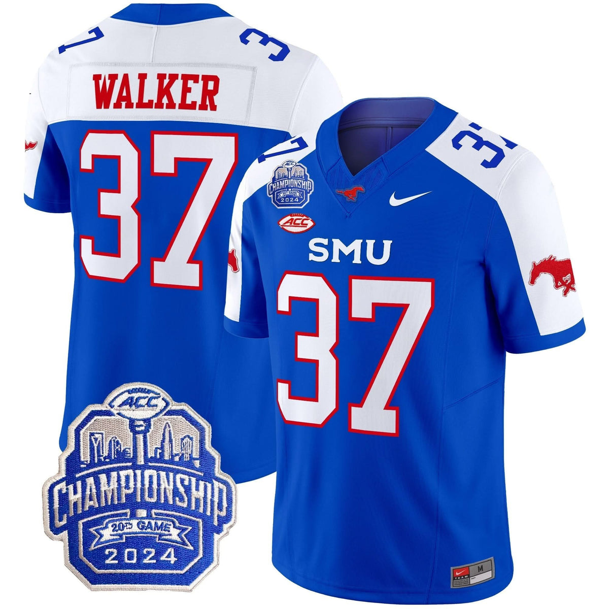 SMU 2024 ACC Championship Patch Vapor Limited Jersey