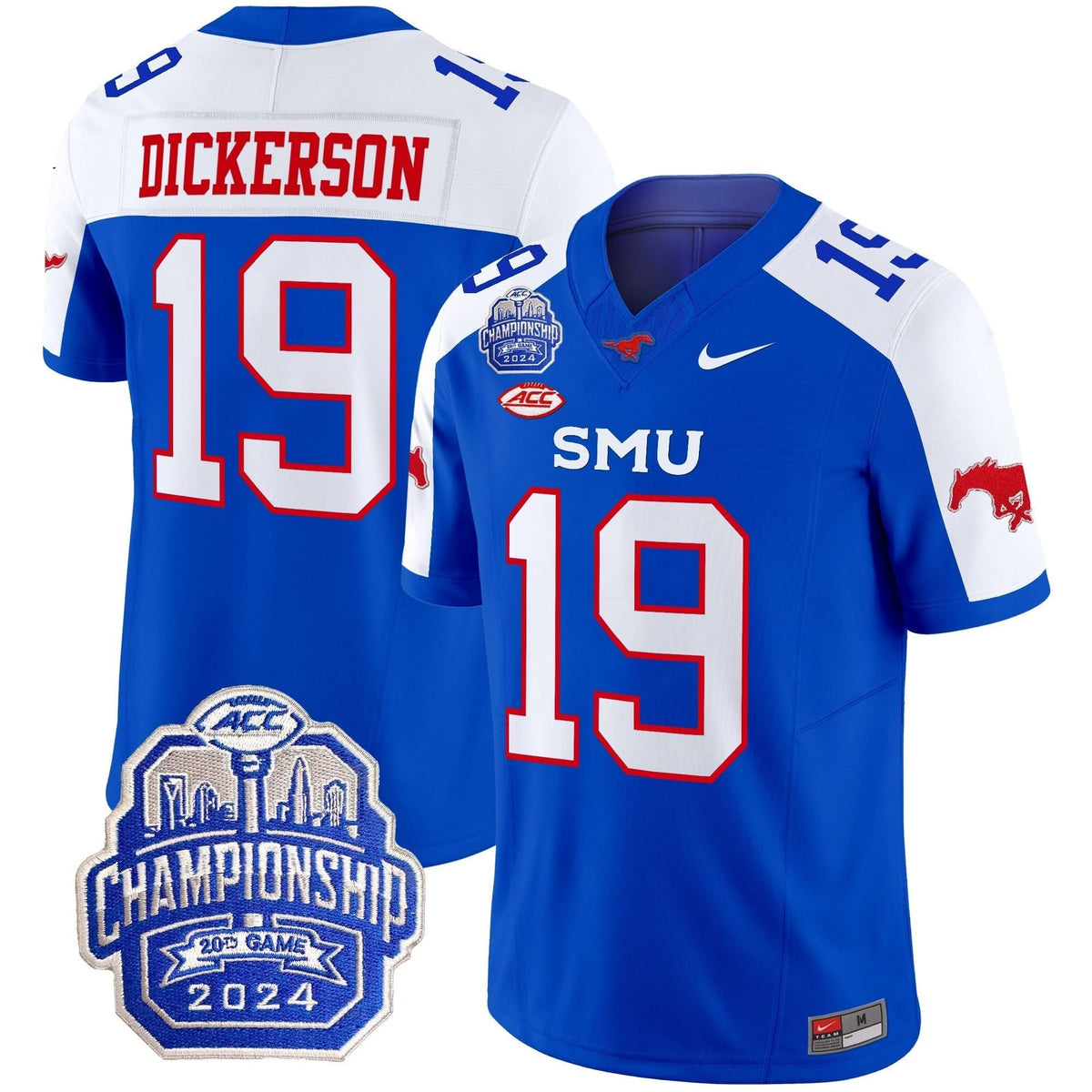 SMU 2024 ACC Championship Patch Vapor Limited Jersey