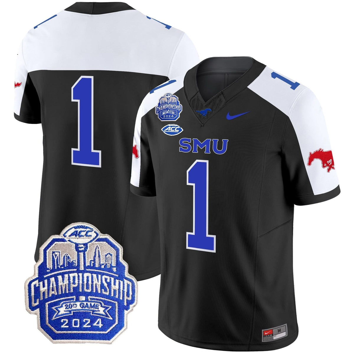 SMU 2024 ACC Championship Patch Vapor Limited Jersey