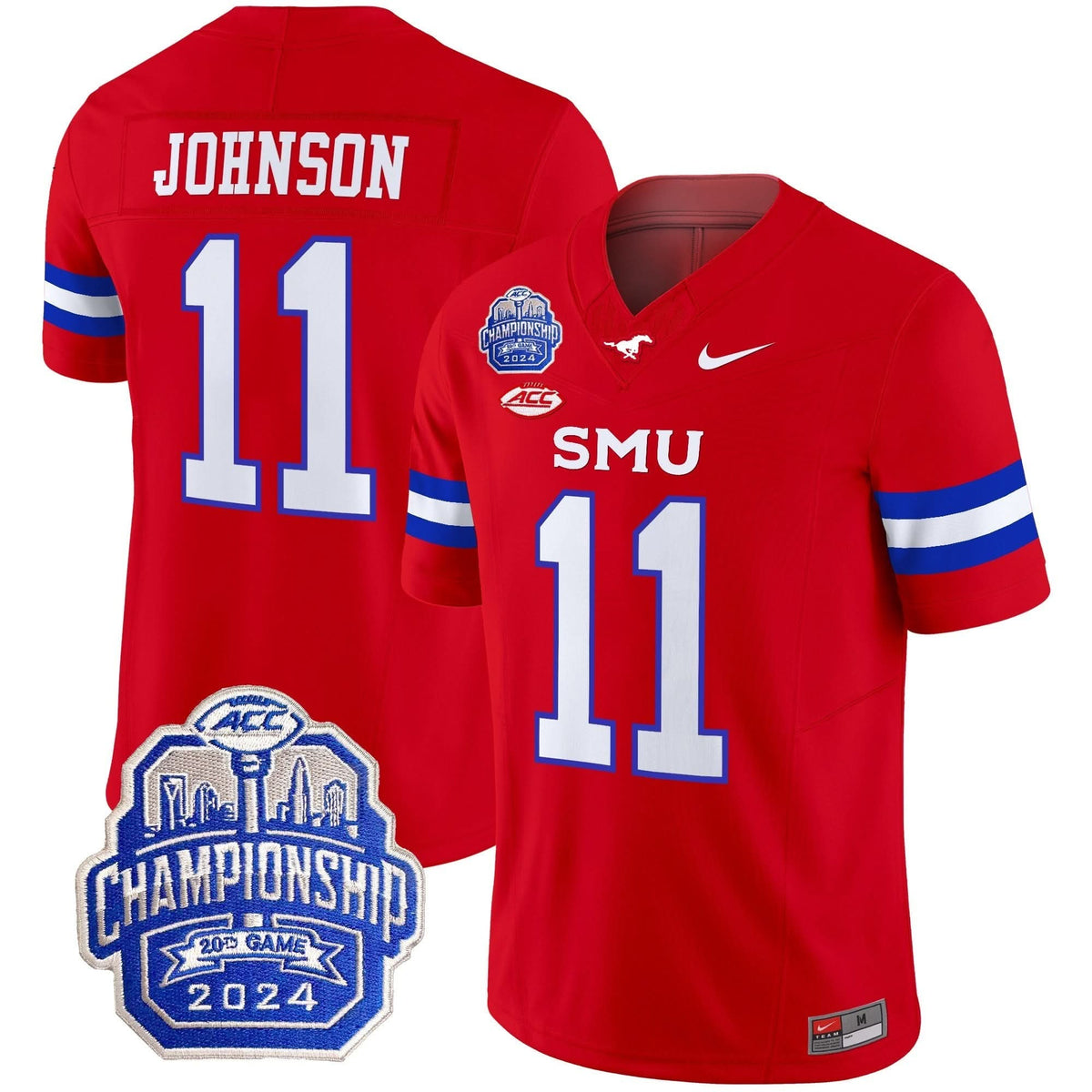 SMU 2024 ACC Championship Patch Vapor Limited Jersey