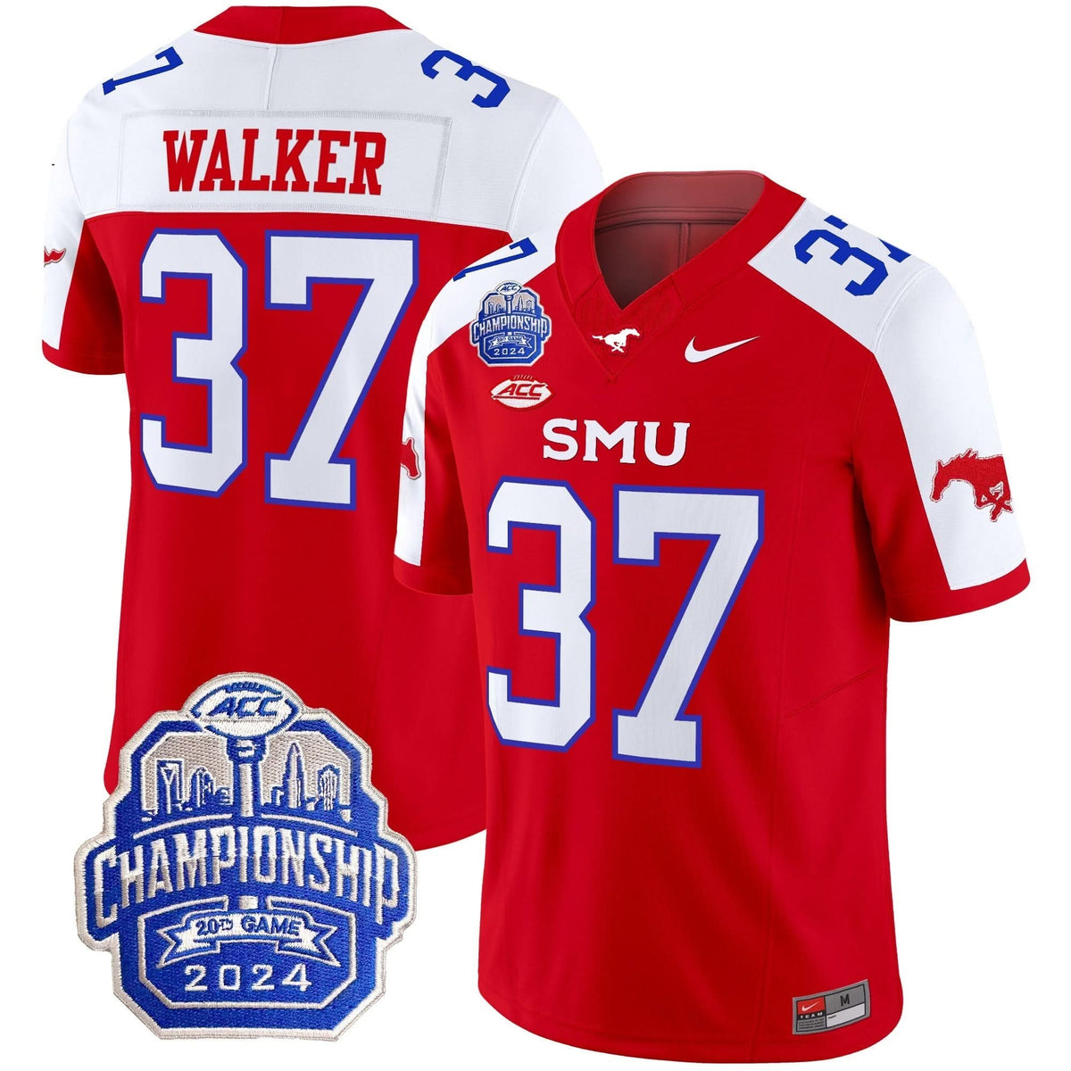 SMU 2024 ACC Championship Patch Vapor Limited Jersey