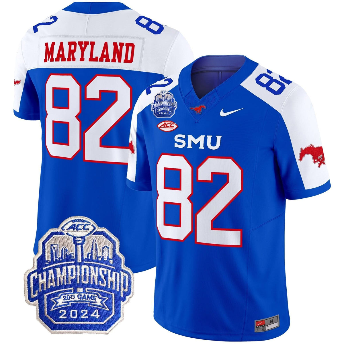 SMU 2024 ACC Championship Patch Vapor Limited Jersey