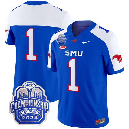 SMU 2024 ACC Championship Patch Vapor Limited Jersey