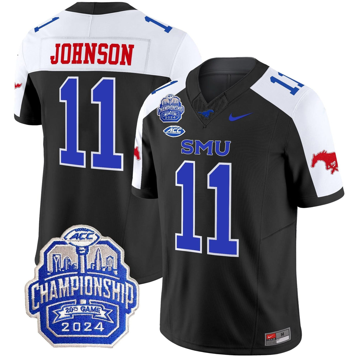 SMU 2024 ACC Championship Patch Vapor Limited Jersey