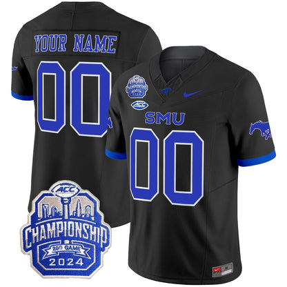 SMU 2024 ACC Championship Patch Vapor Limited Custom Jersey