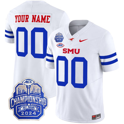 SMU 2024 ACC Championship Patch Vapor Limited Custom Jersey