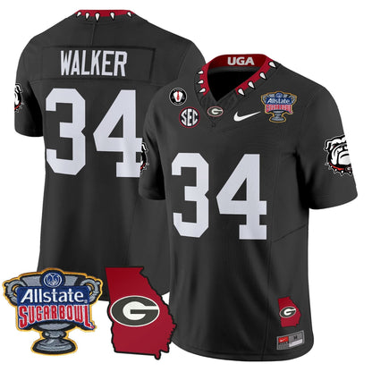 GB 2025 Sugar Bowl & Georgia Map Patch Vapor Limited Jersey