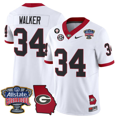 GB 2025 Sugar Bowl & Georgia Map Patch Vapor Limited Jersey