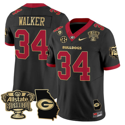 GB 2025 Sugar Bowl & Georgia Map Patch Vapor Limited Jersey