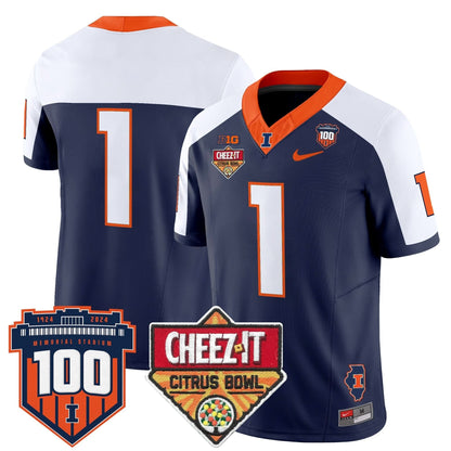 ILL 2025 Cheez-It Citrus Bowl Patch Vapor Limited Jersey
