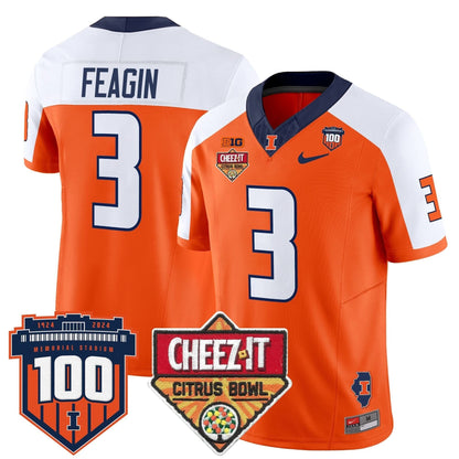 ILL 2025 Cheez-It Citrus Bowl Patch Vapor Limited Jersey