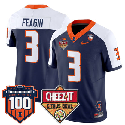 ILL 2025 Cheez-It Citrus Bowl Patch Vapor Limited Jersey