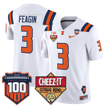 ILL 2025 Cheez-It Citrus Bowl Patch Vapor Limited Jersey