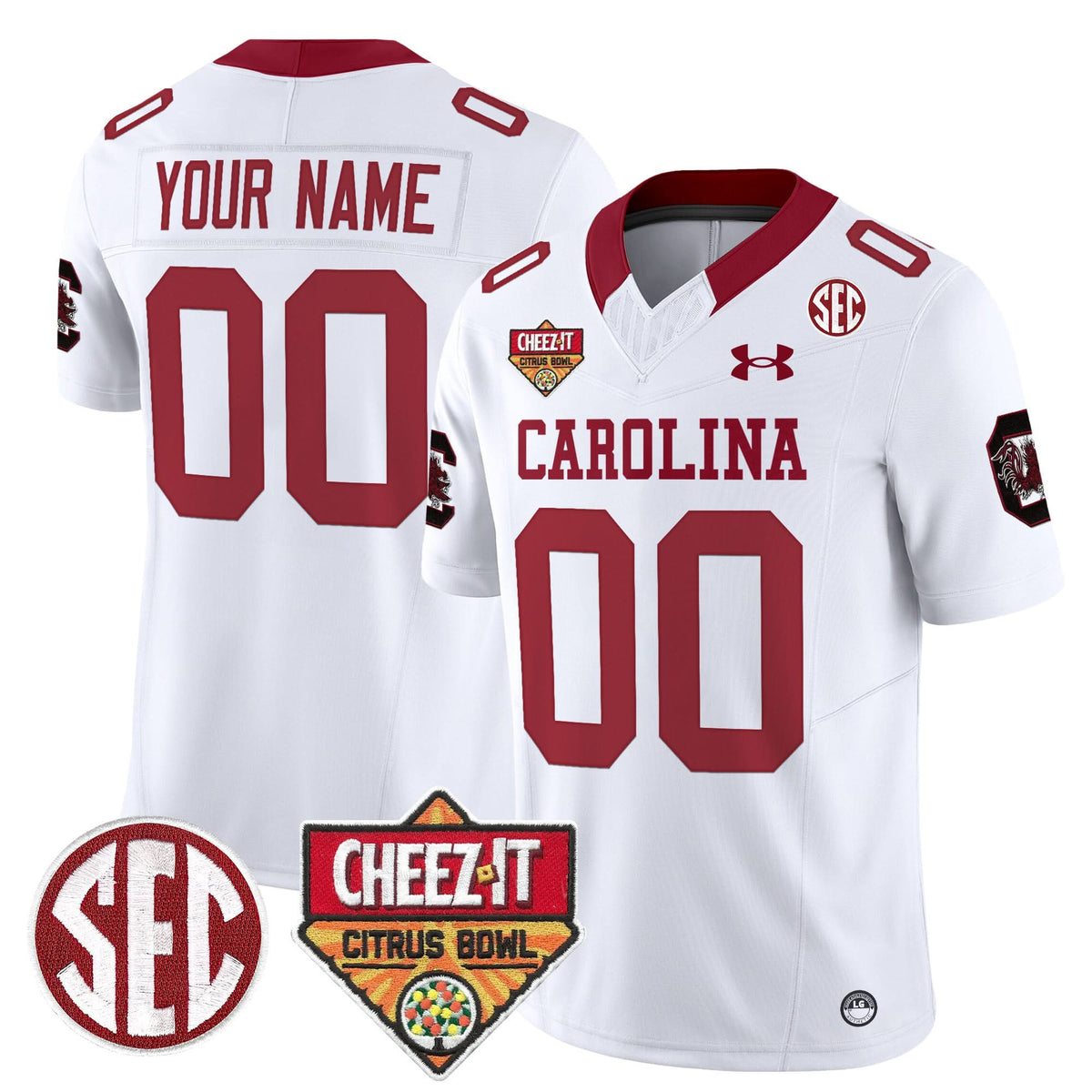 SCG 1980 Throwback Cheez-It Citrus Bowl Patch Vapor Limited Custom Jersey