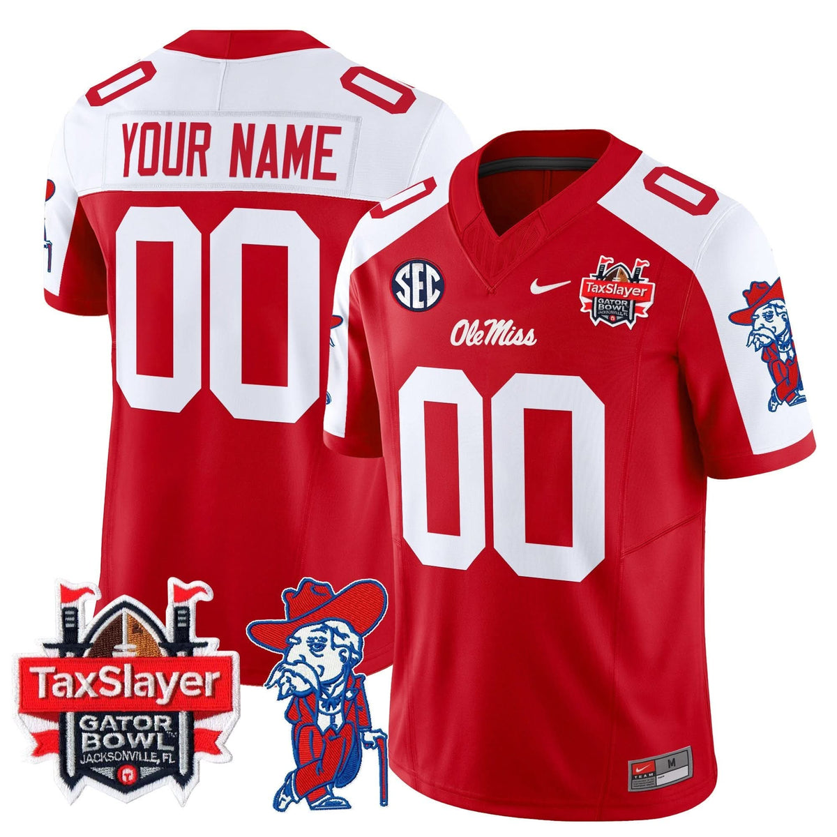 OMB 2025 Gator Bowl Patch Vapor Limited Custom Jersey