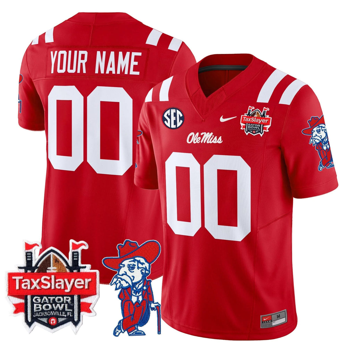 OMB 2025 Gator Bowl Patch Vapor Limited Custom Jersey