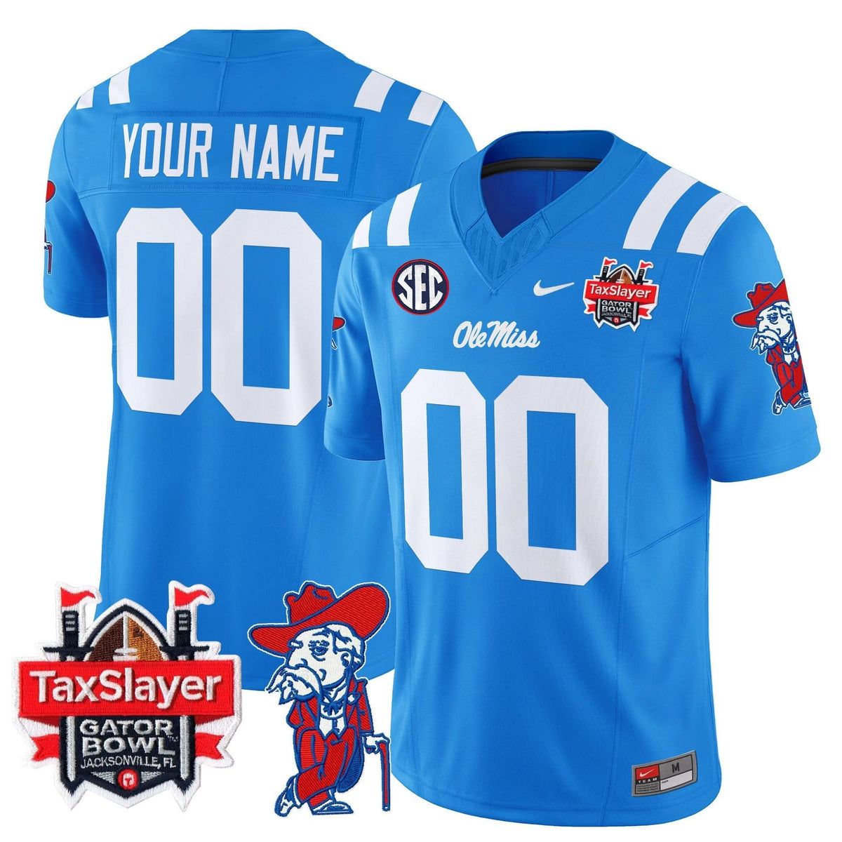 OMB 2024 Gator Bowl Patch Vapor Limited Custom Jersey