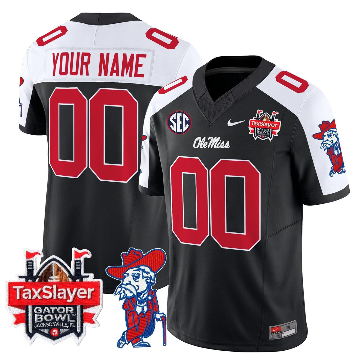 OMB 2024 Gator Bowl Patch Vapor Limited Custom Jersey