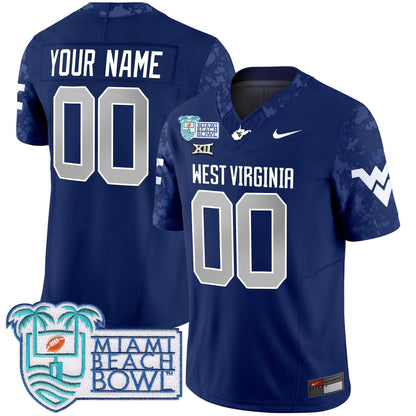 WVM 2025 Miami Beach Bowl Patch Vapor Limited Custom Jersey