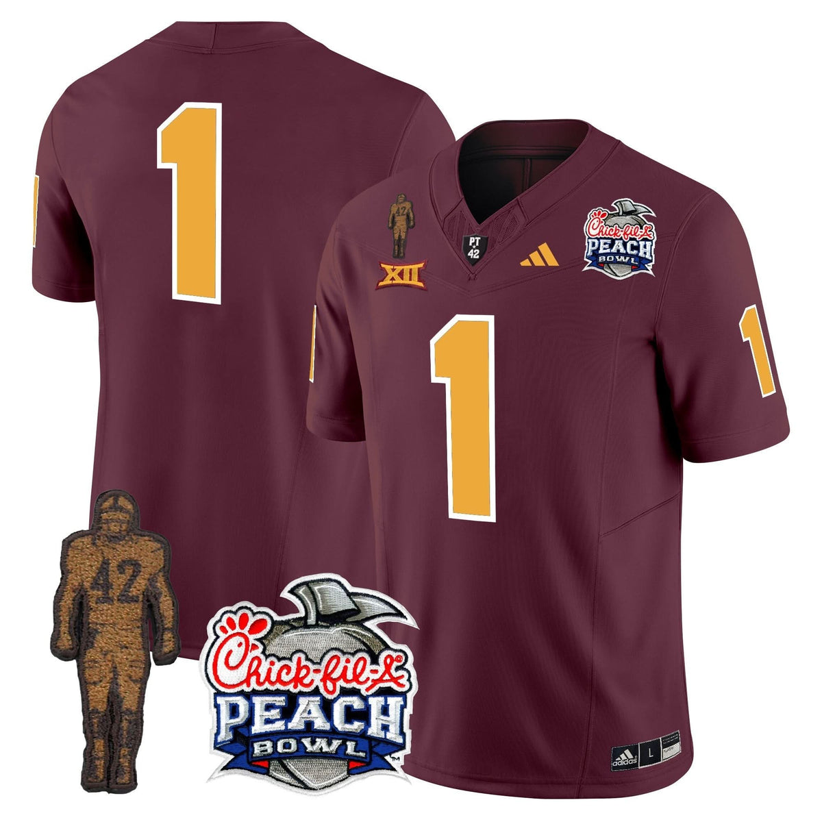 SD Pat Tillman & Peach Bowl Patch Vapor Limited Jersey