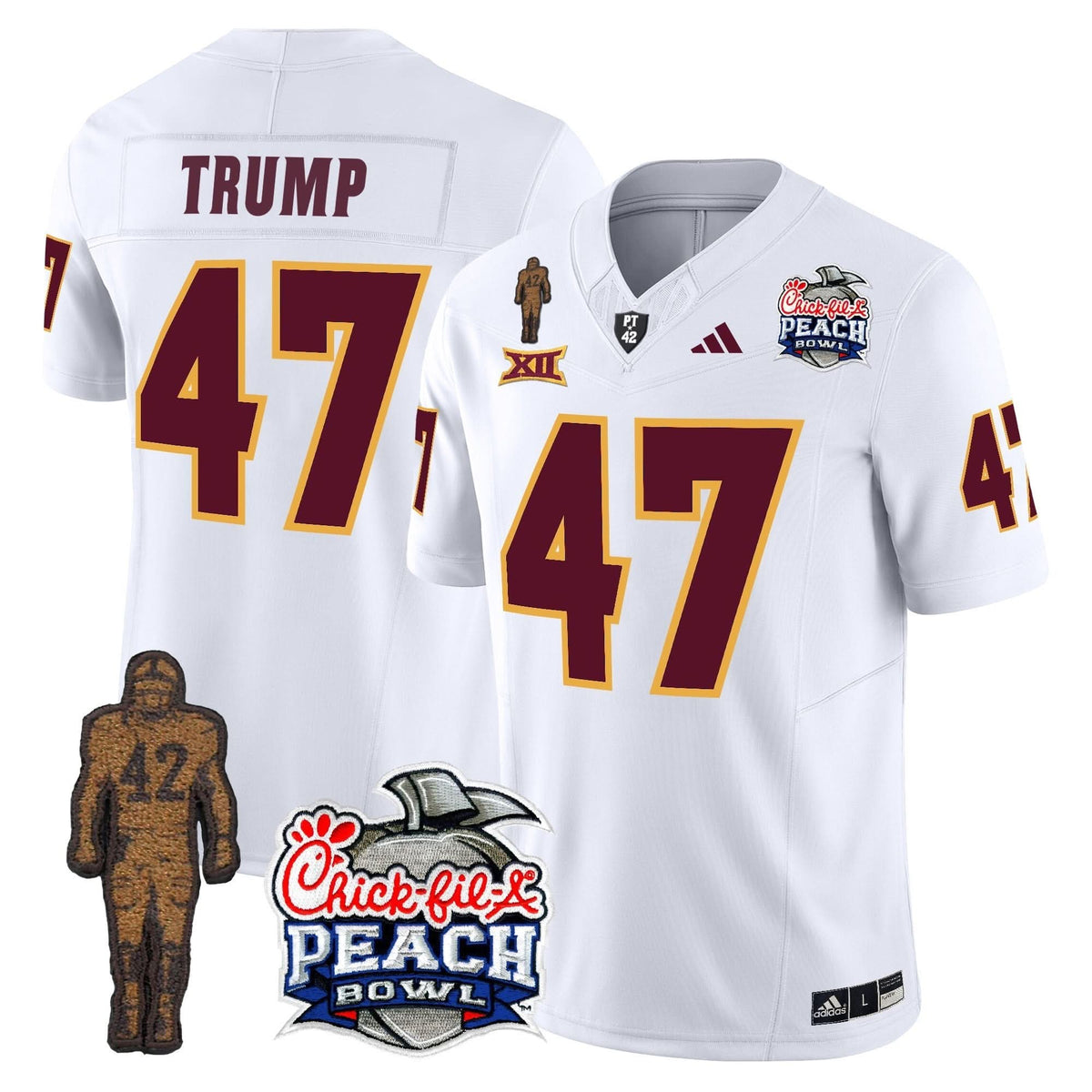 SD Pat Tillman & Peach Bowl Patch Vapor Limited Jersey