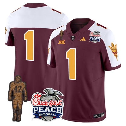 SD Pat Tillman & Peach Bowl Patch Vapor Limited Jersey