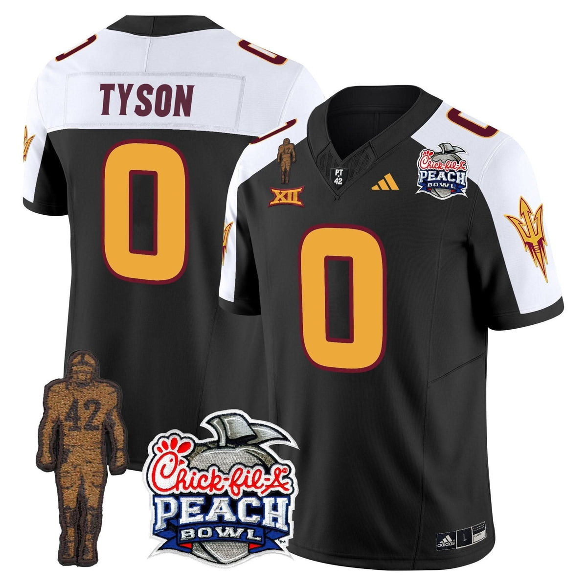 SD Pat Tillman & Peach Bowl Patch Vapor Limited Jersey