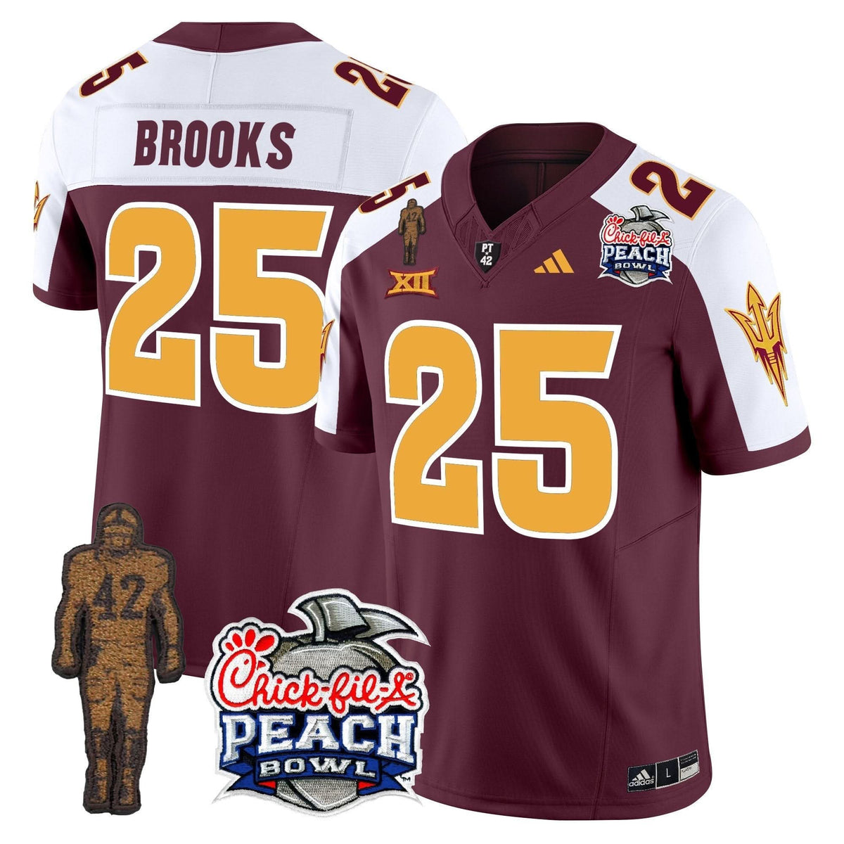SD Pat Tillman & Peach Bowl Patch Vapor Limited Jersey