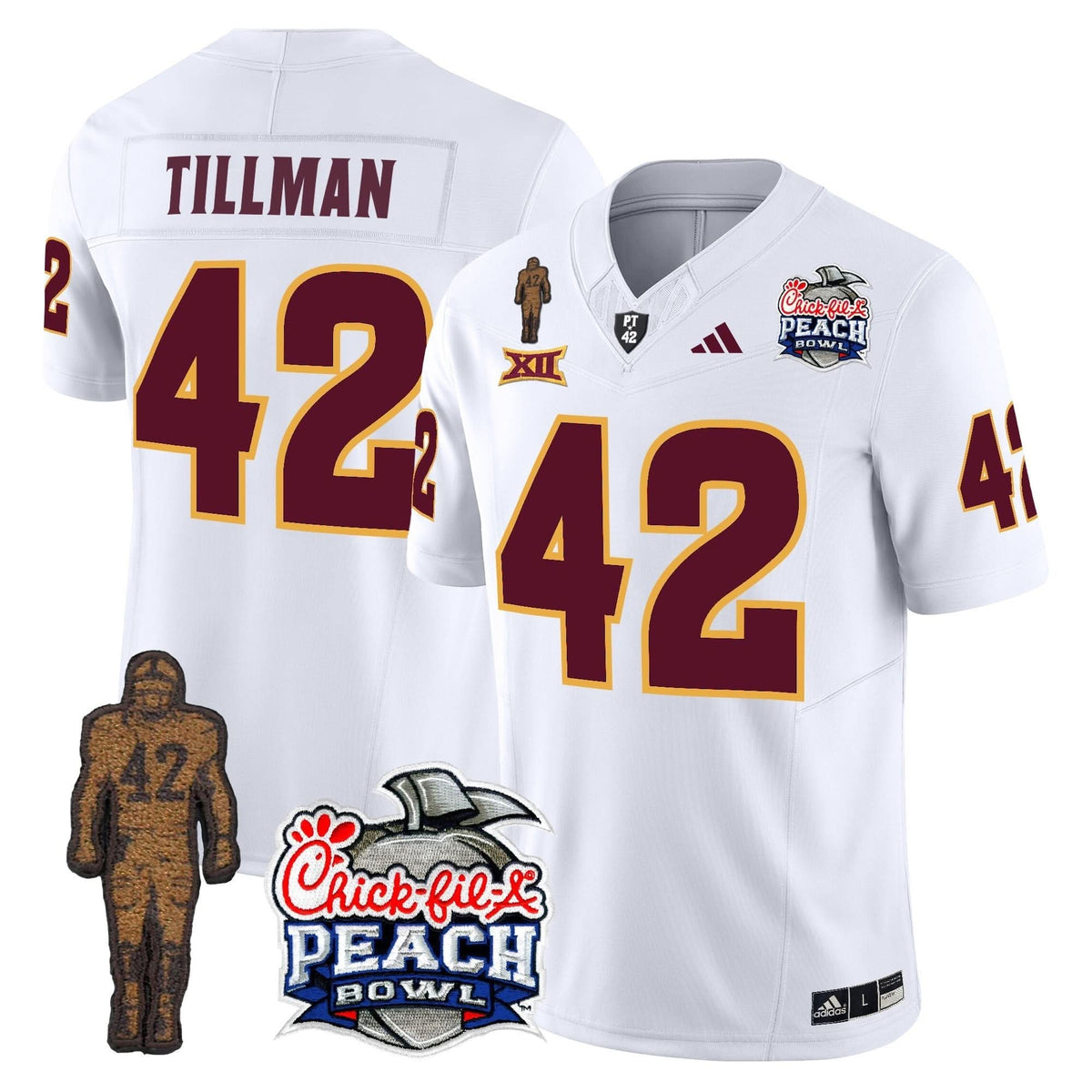 SD Pat Tillman & Peach Bowl Patch Vapor Limited Jersey