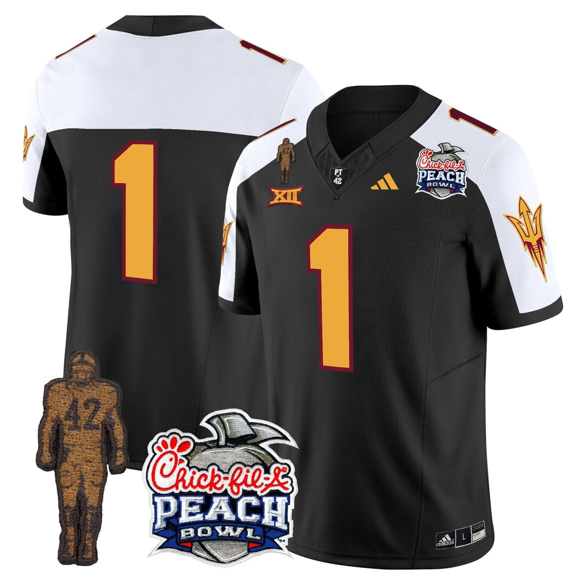 SD Pat Tillman & Peach Bowl Patch Vapor Limited Jersey
