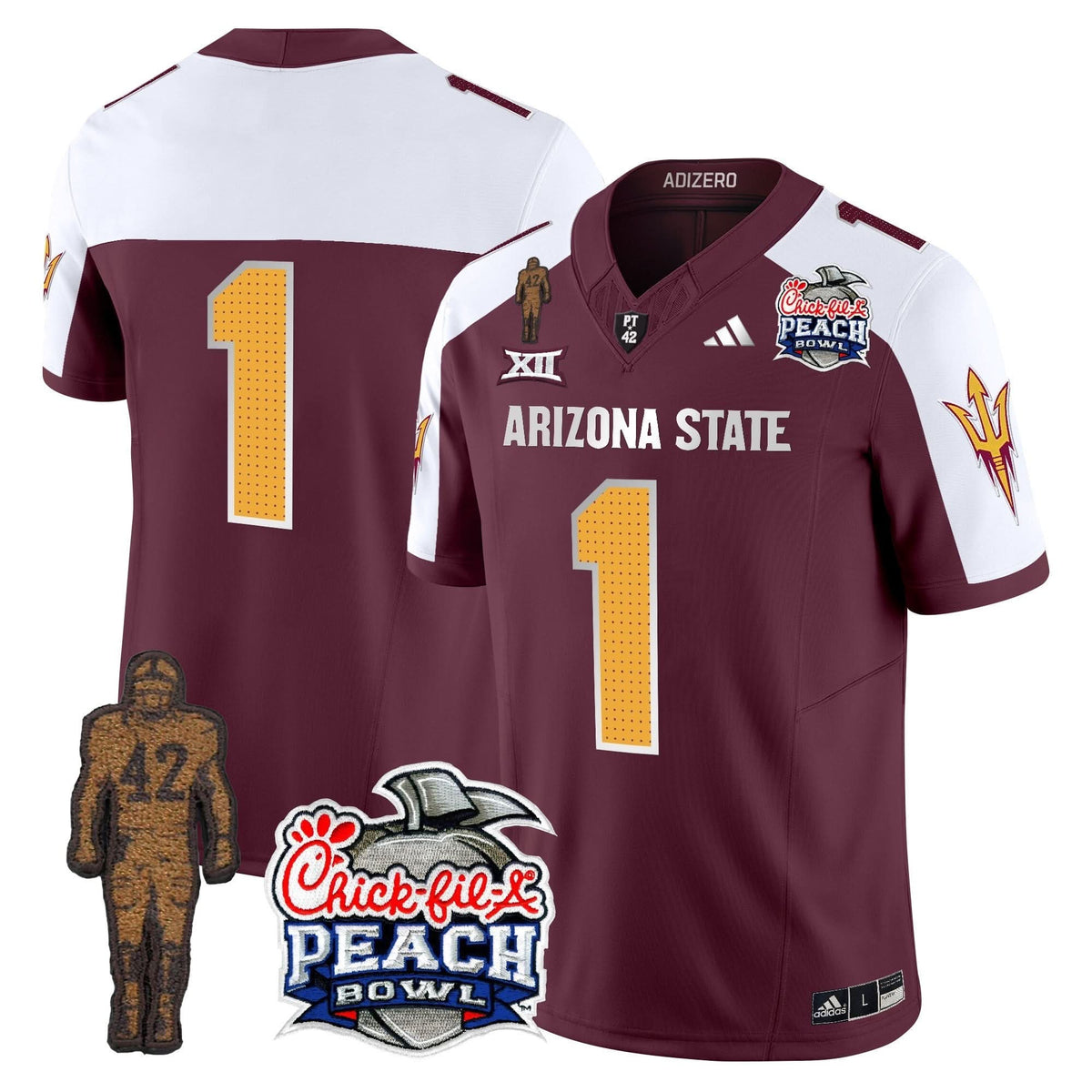 SD Pat Tillman & Peach Bowl Patch Vapor Limited Jersey V2