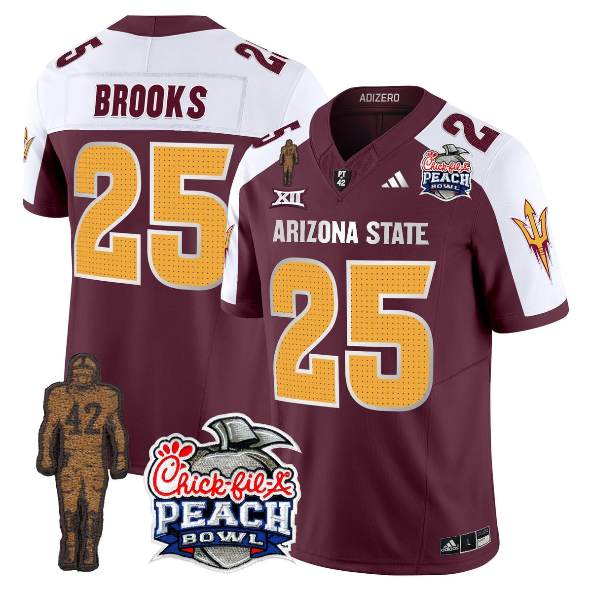 SD Pat Tillman & Peach Bowl Patch Vapor Limited Jersey V2