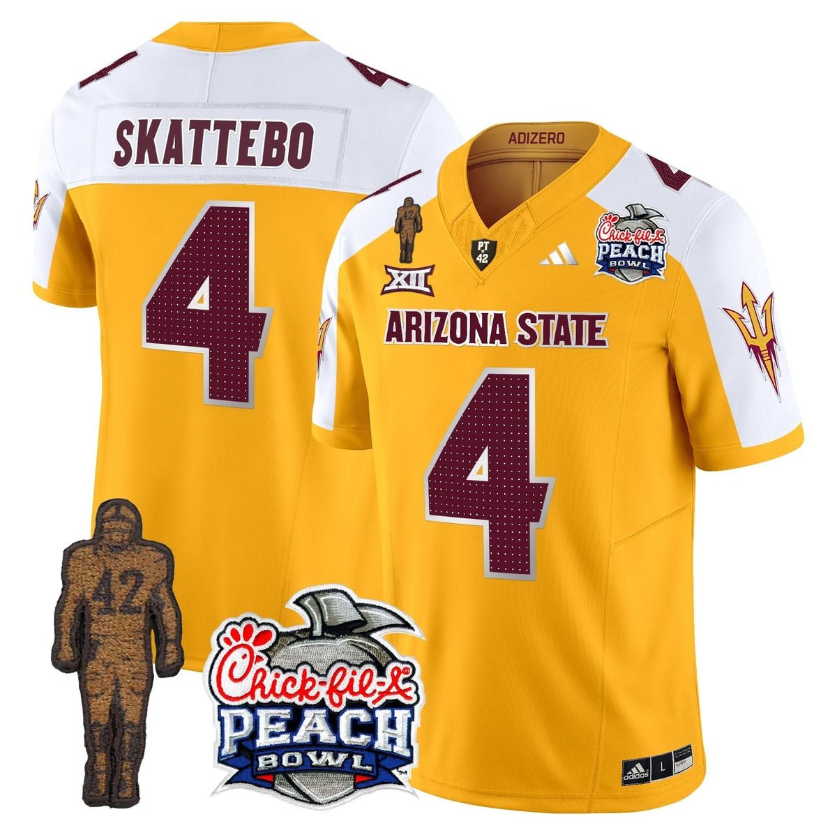 SD Pat Tillman & Peach Bowl Patch Vapor Limited Jersey V2