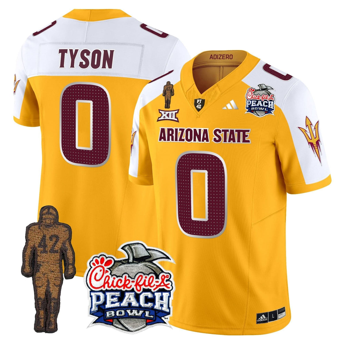 SD Pat Tillman & Peach Bowl Patch Vapor Limited Jersey V2