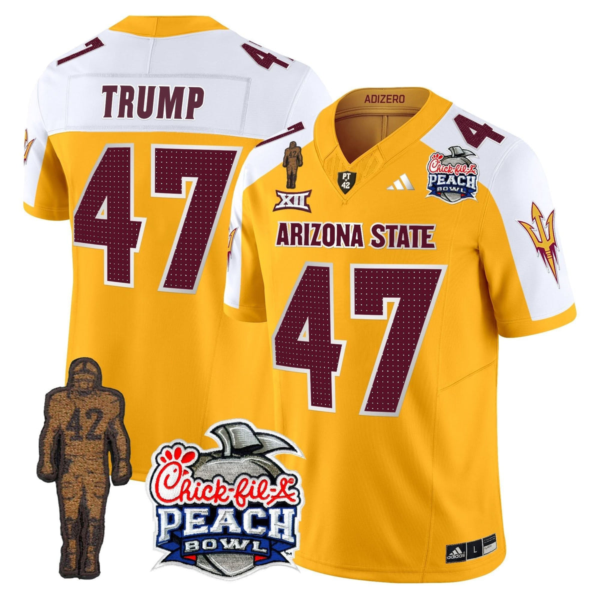SD Pat Tillman & Peach Bowl Patch Vapor Limited Jersey V2