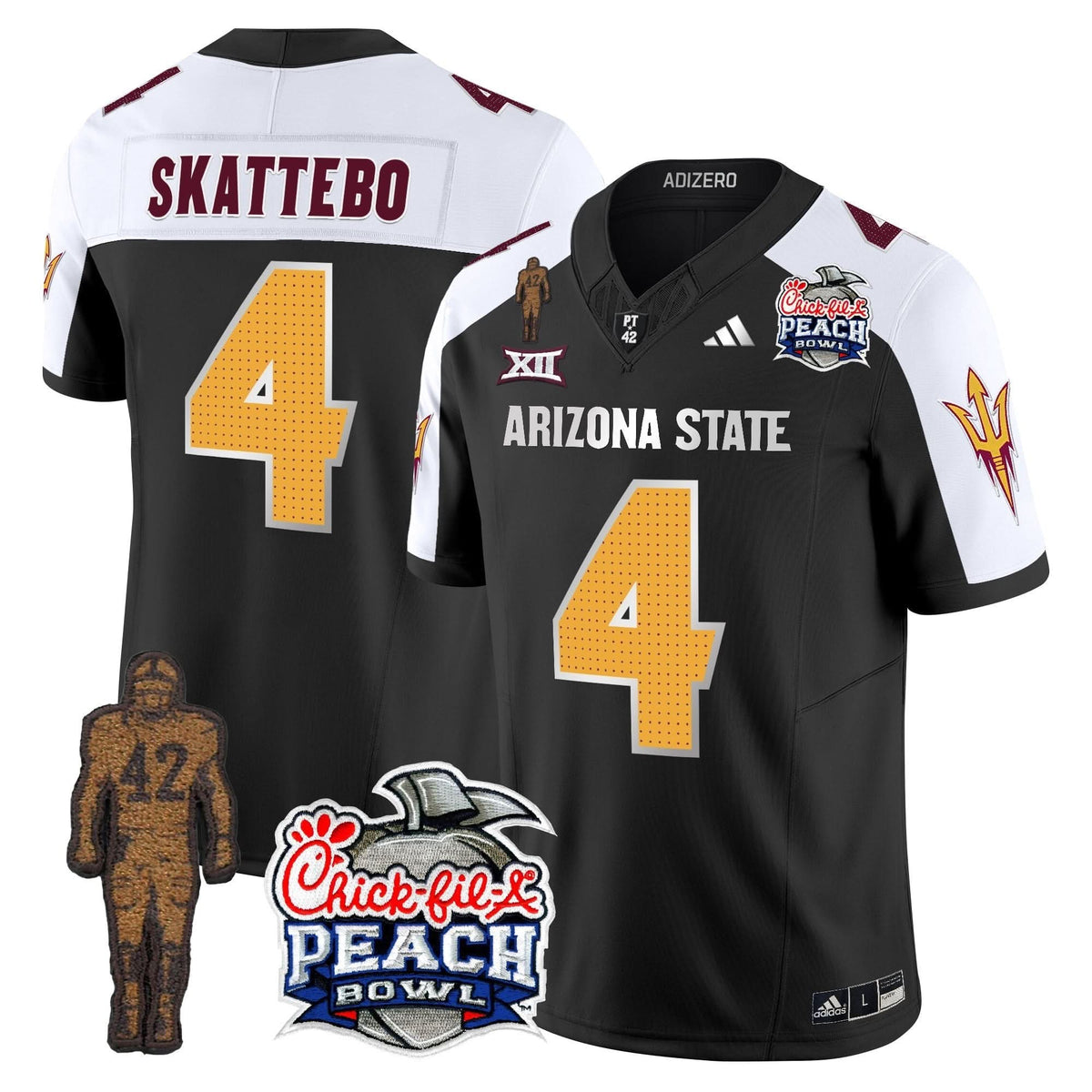 SD Pat Tillman & Peach Bowl Patch Vapor Limited Jersey V2