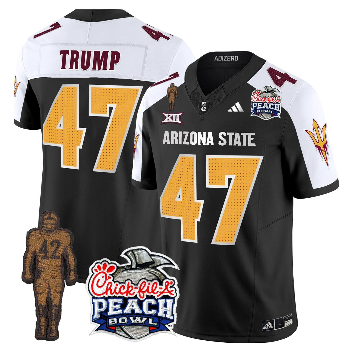 SD Pat Tillman & Peach Bowl Patch Vapor Limited Jersey V2