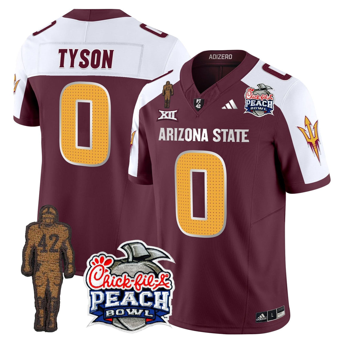 SD Pat Tillman & Peach Bowl Patch Vapor Limited Jersey V2