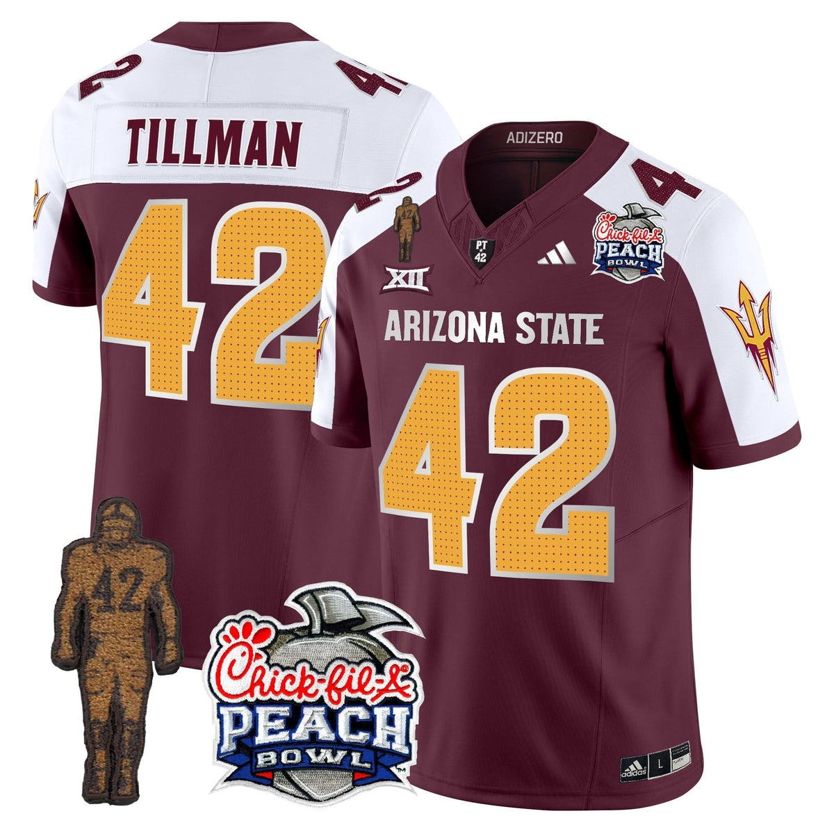 SD Pat Tillman & Peach Bowl Patch Vapor Limited Jersey V2