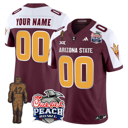 SD Pat Tillman & Peach Bowl Patch Vapor Limited Custom Jersey V2