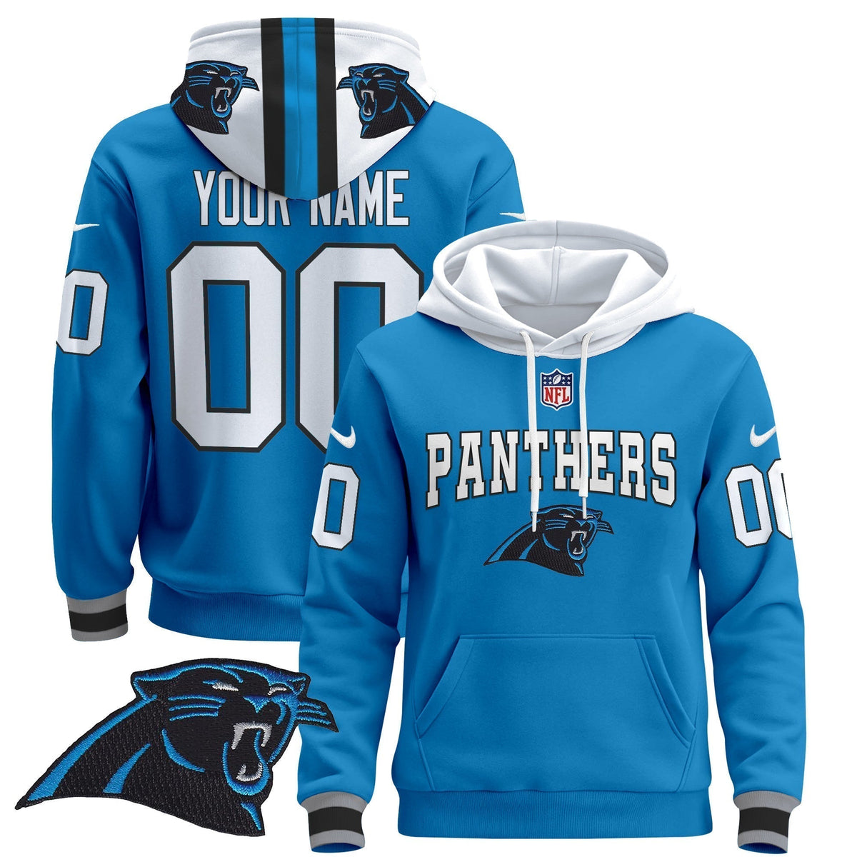 Carolina Panthers 2024 Custom Pullover Hoodie
