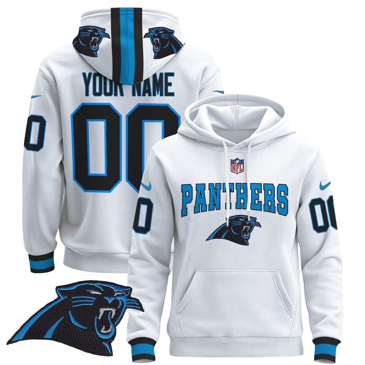 Carolina Panthers 2024 Custom Pullover Hoodie