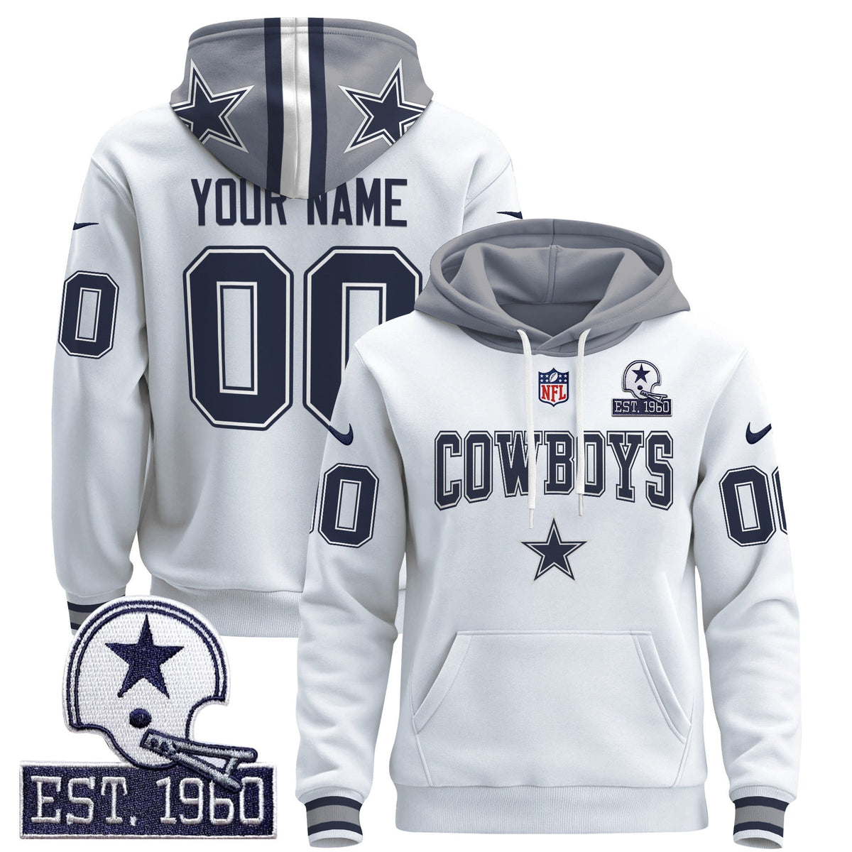 Dallas Cowboys 2024 Custom Pullover Hoodie V2