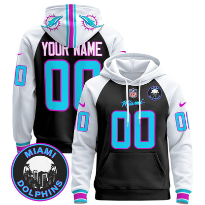 Dolphins "Miami Vice" Custom Pullover Hoodie