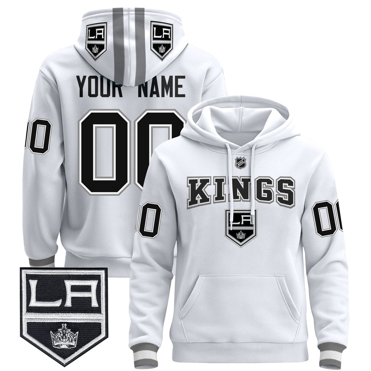 Los Angeles Kings 2024 Custom Pullover Hoodie